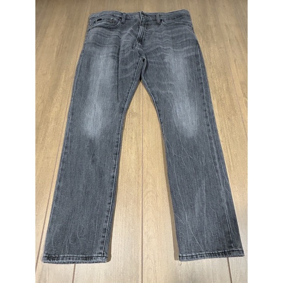 Polo Ralph Lauren Jeans Mens 36x32 Gray‎ Faded 90s Vintage Throwback - Picture 1 of 10